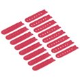 thumbnail image 1 of 8 Pairs Snapback Strap Cover, 7 Holes Plastic Adjustable Hat Snap Buckle Replacement (Red), 1 of 7
