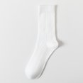 thumbnail image 1 of 8 Pairs Unisex Women Cotton Striped Mid Calf Tube Socks Sports Stretch Socks, 1 of 1