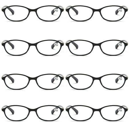 8 Pairs Womens Ladies Blue Light Blocking Reading Glasses Computer Gaming Readers +2.25