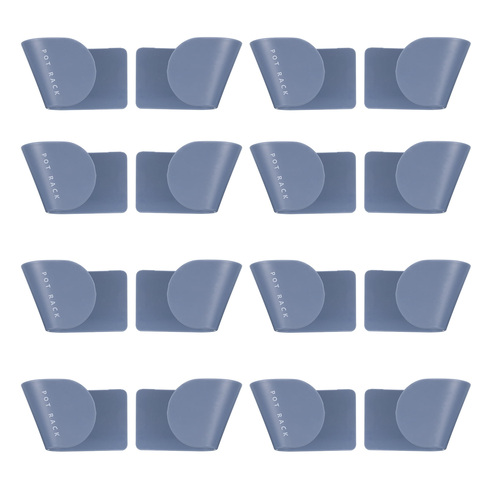 6 Pairs Of Wall Mount Pot Lid Organizer, Cabinet Door Organizer Pot Hangers For Kitchen Wall Mount Adjustable Lid Holder For Kitchen Wall Blue