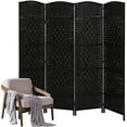 8 Panel Room Dividers 10.6 Ft Width Wood Room Divider and Partition