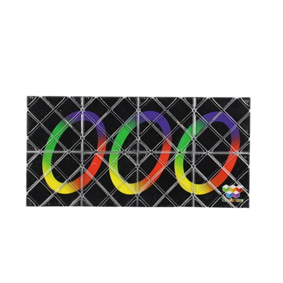8 Panels 3 Rings Magic Folding Puzzle Cube Toys