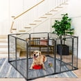 8 Panels Dog Playpen Dog Exercise Pen Heavy Duty Dog Fence Portable