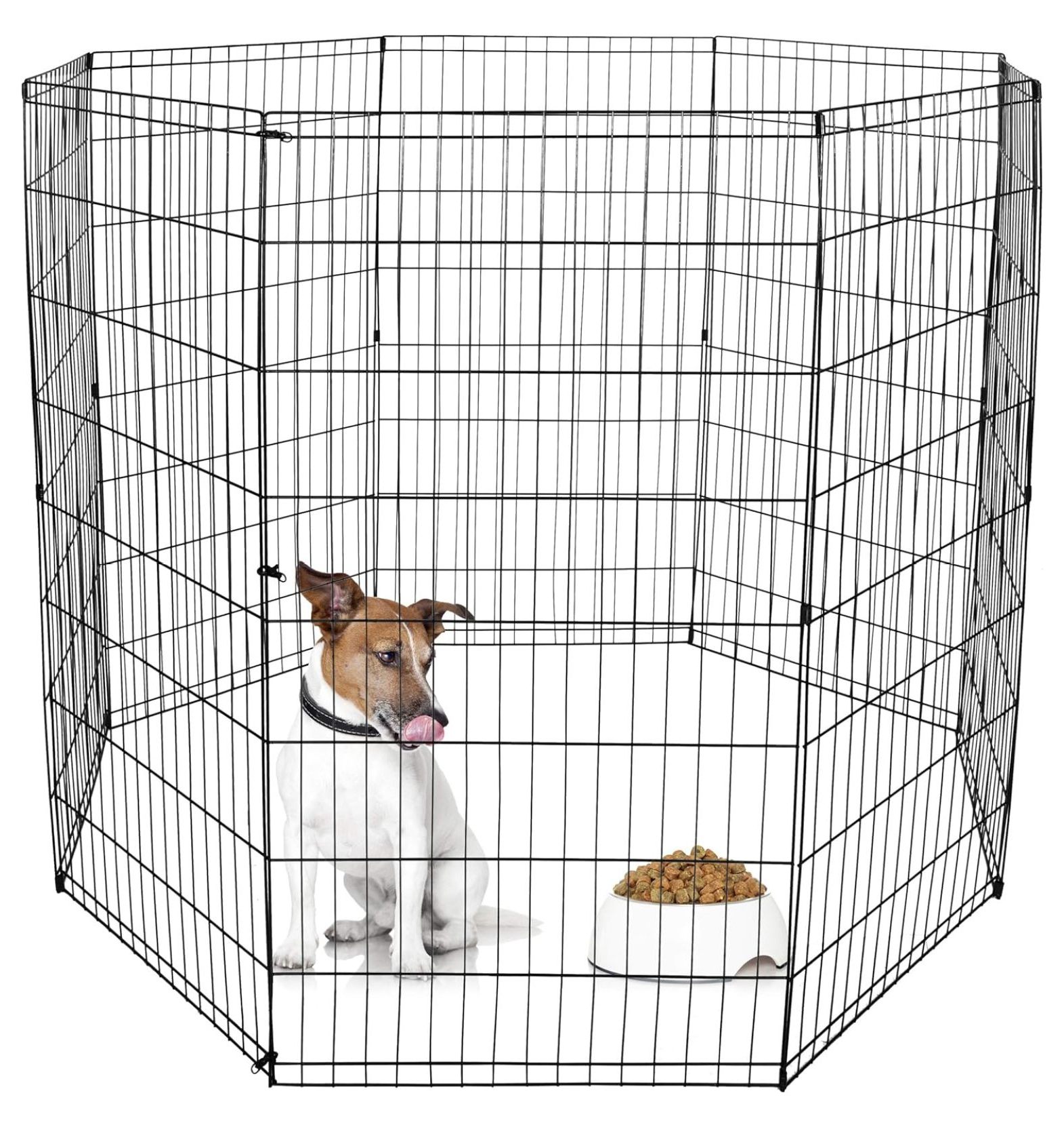 8 Panels Pet Playpen Foldable Metal Pet Dog Exercise Pen,Indoor