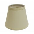 thumbnail image 1 of 8" Parchment Biege Empire Hardback Slanted Linen Lampshade, 1 of 3