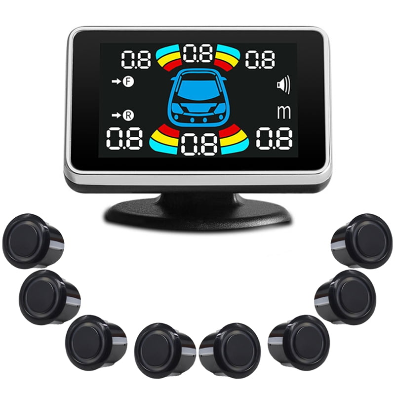 8 Parking Sensor Parktronic Automobile Reversing Radar Electronics Rear Auto Detector Backing Assistance Kit Buzzer A