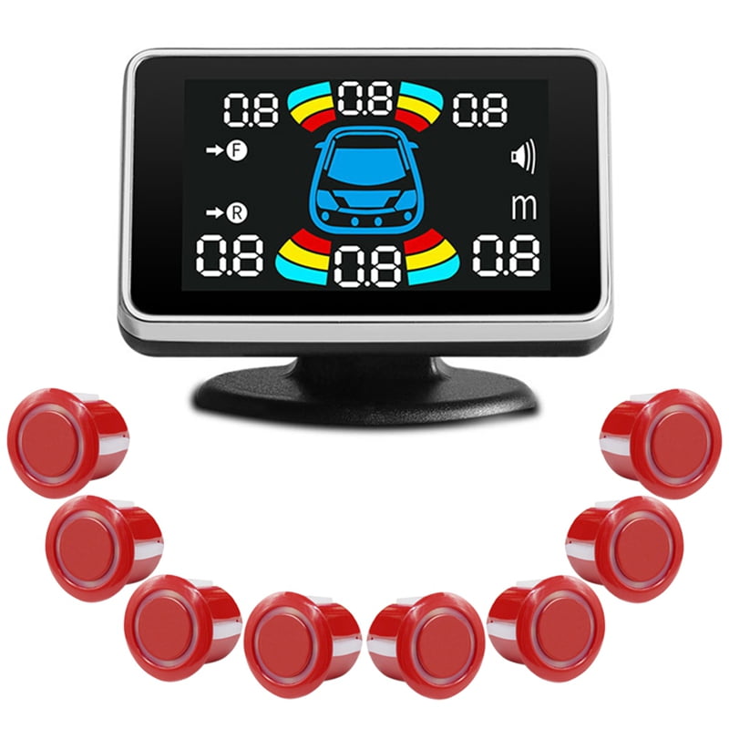8 Parking Sensor Parktronic Automobile Reversing Radar Electronics Rear Auto Detector Backing Assistance Kit Buzzer D