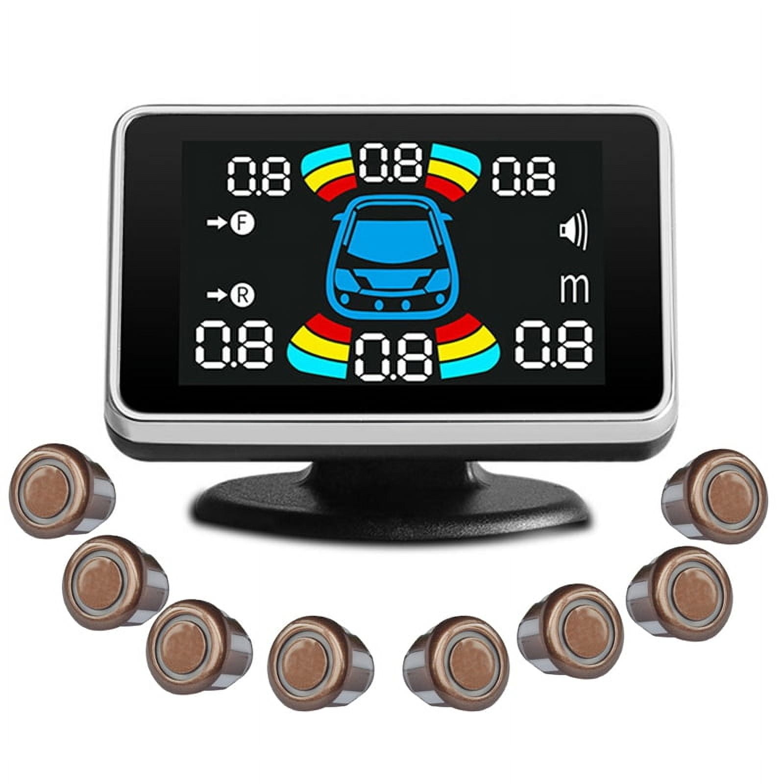 8 Parking Sensor Parktronic Car Automobile Reversing Radar Electronics Rear Auto Detector Backing Assistance Buzzer C