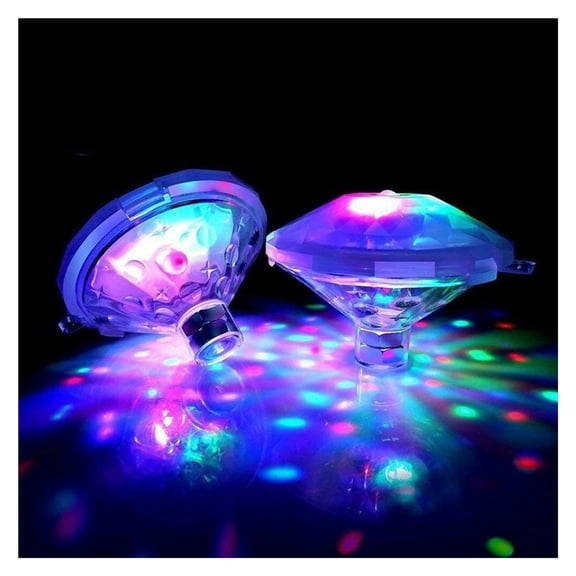 8 Pattern Modes RGB Underwater Light Floating Swimming Pool Lights Led Disco Aquarium Glow Light For Shower Pool Pond Bathroom ,Low Energy