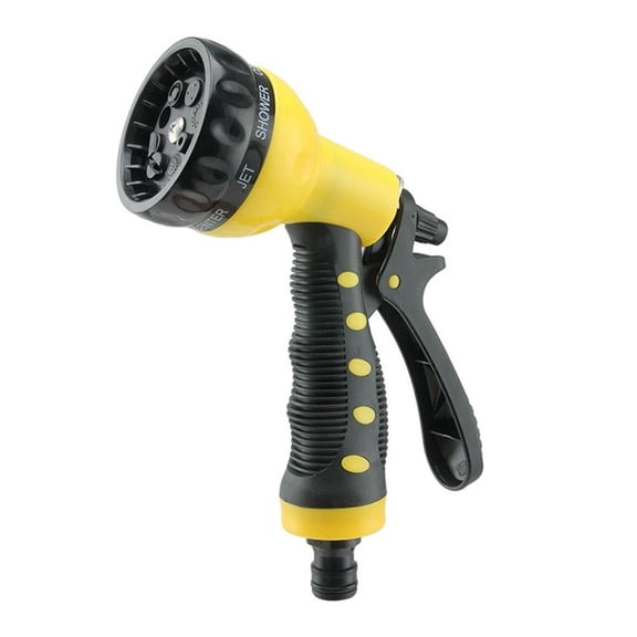 8-Pattern Water Spray Nozzle, Adjustable Spray for Garden & Car Wash, Lightweight Outdoor Watering Tool