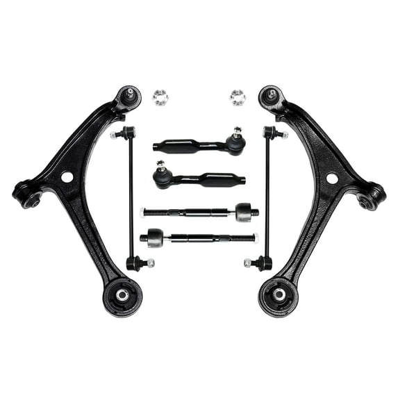8 Pc Front Inner & Outer Tie Rod Ends, Lower Control Arms, Sway Bars Links, Suspension Kit Fits Honda Odyssey 2005-2009 Touring Models Only