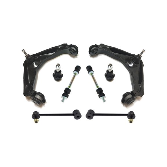8 Pc Front & Rear Suspension Kit Sway Bar Links, Lower Ball Joints, Upper Control Arms and Ball Joints OFFSET