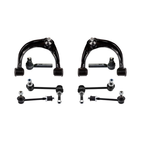 8 Pc Front & Rear Sway Bar Links, Outer Tie Rod Ends, Upper Control Arms, Suspension Kit Fits Lexus GX470 2003/GX470/Toyota 4Runner