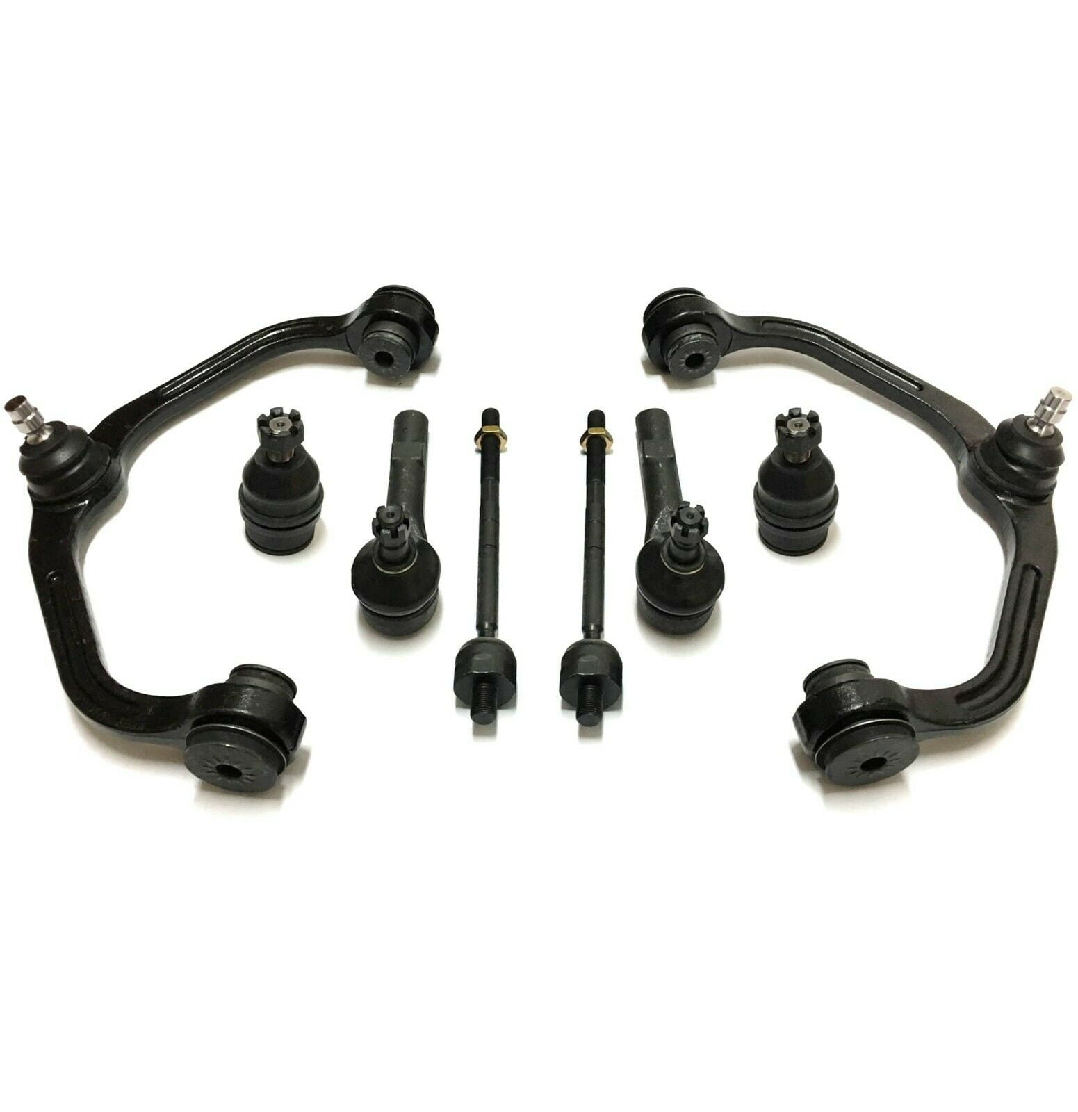 8 Pc Front Steering & Suspension Upper Control Arms Lower Ball Joints ...