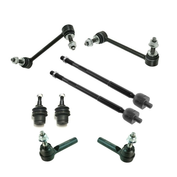 8 Pc Front Suspension Kit Inner & Outer Tie Rod End, Lower Ball Joints (Adjustable) Sway Bar End Link Left & Right Side Fits select: 2011-2016 DODGE CHARGER, 2011-2016 DODGE CHALLENGER