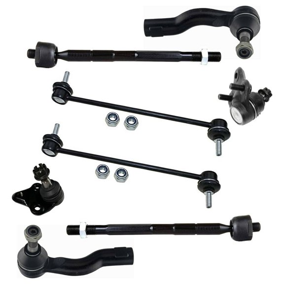 8 Pc Front Suspension Kit Lower Ball Joints Tie Rod Ends Inner Outer Sway Bar End Links Fits select: 2001-2003 TOYOTA RAV4