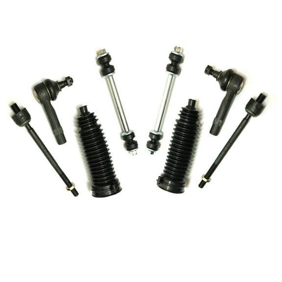 8 Pc Front Suspension Kit Sway Bar End Links, Inner & Outer Tie Rod Ends With Gear Bellows Fits select: 1998-2011 FORD RANGER, 1995-2001 FORD EXPLORER