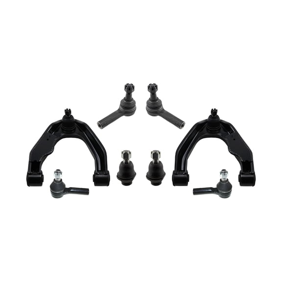 8 Pc Front Upper Control Arms and Ball Joints, Inner & Outer Tie Rod Ends, Lower Ball Joints Suspension Kit Fits Nissan Frontier 1998 4WD 2.4L L4/Frontier 4WD 2.4L L4; 3.3L V6/Frontier 3.3L V6