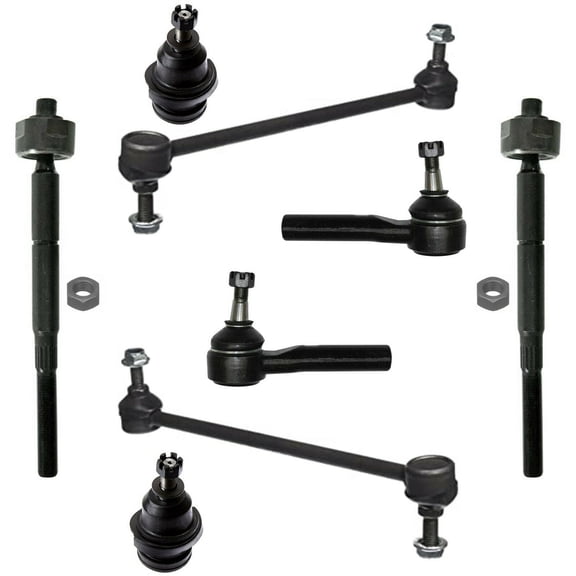 8 Pc Kit Front Inner and Outer Tie Rod Ends Sway Bar End Links Lower Ball Joints Fits select: 2005-2007 DODGE GRAND CARAVAN, 2005-2007 CHRYSLER TOWN & COUNTRY
