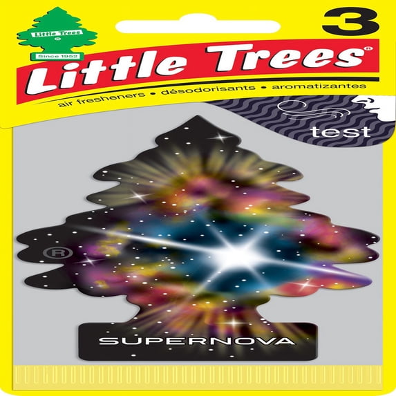 8 Pc, Little Trees Multicolored Supernova Air Freshener 3 Pk