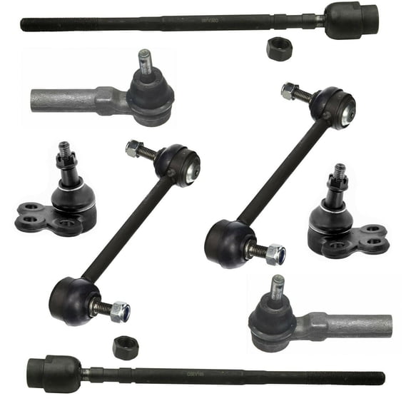 8 Pc Lower Ball Joints Inner Outer Tie Rod Ends Sway Bar Links Fits select: 2006-2008,2010-2011 CHEVROLET IMPALA LT