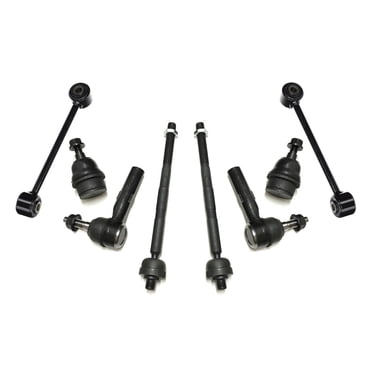 6-Piece Front End Kit For 1991-1995 Dodge Caravan - Lower Ball Joints & Inner Outer Tie Rod Ends - Autodayplus