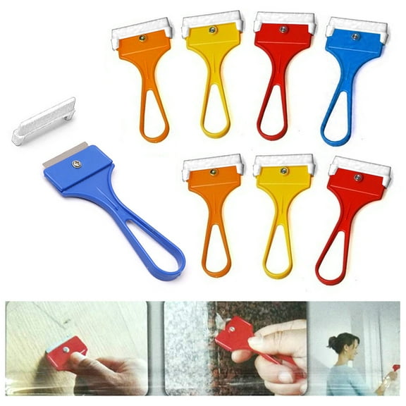 8 Pc Mini Razor Edge Cutter Glass Scraper Blades Single Handle Wall Knife Paint