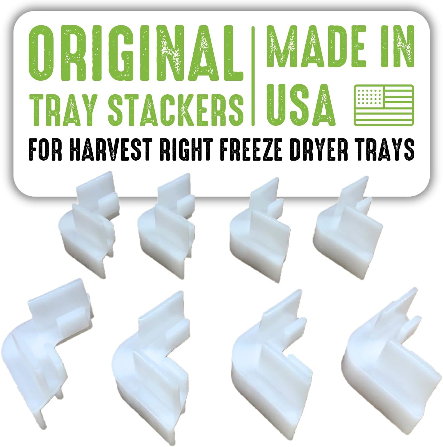 8 Pc Original Tray Stackers For Harvest Right Freeze Dryer Trays