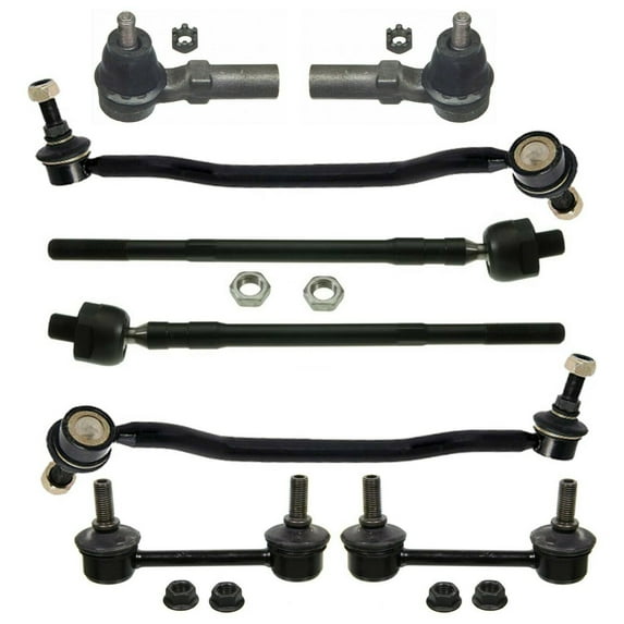 8 Pc Outer & Inner Tie Rod Ends + Front & Rear Sway Bar Links Suspension Kit Fits select: 2002-2004 NISSAN ALTIMA, 2004-2008 NISSAN MAXIMA