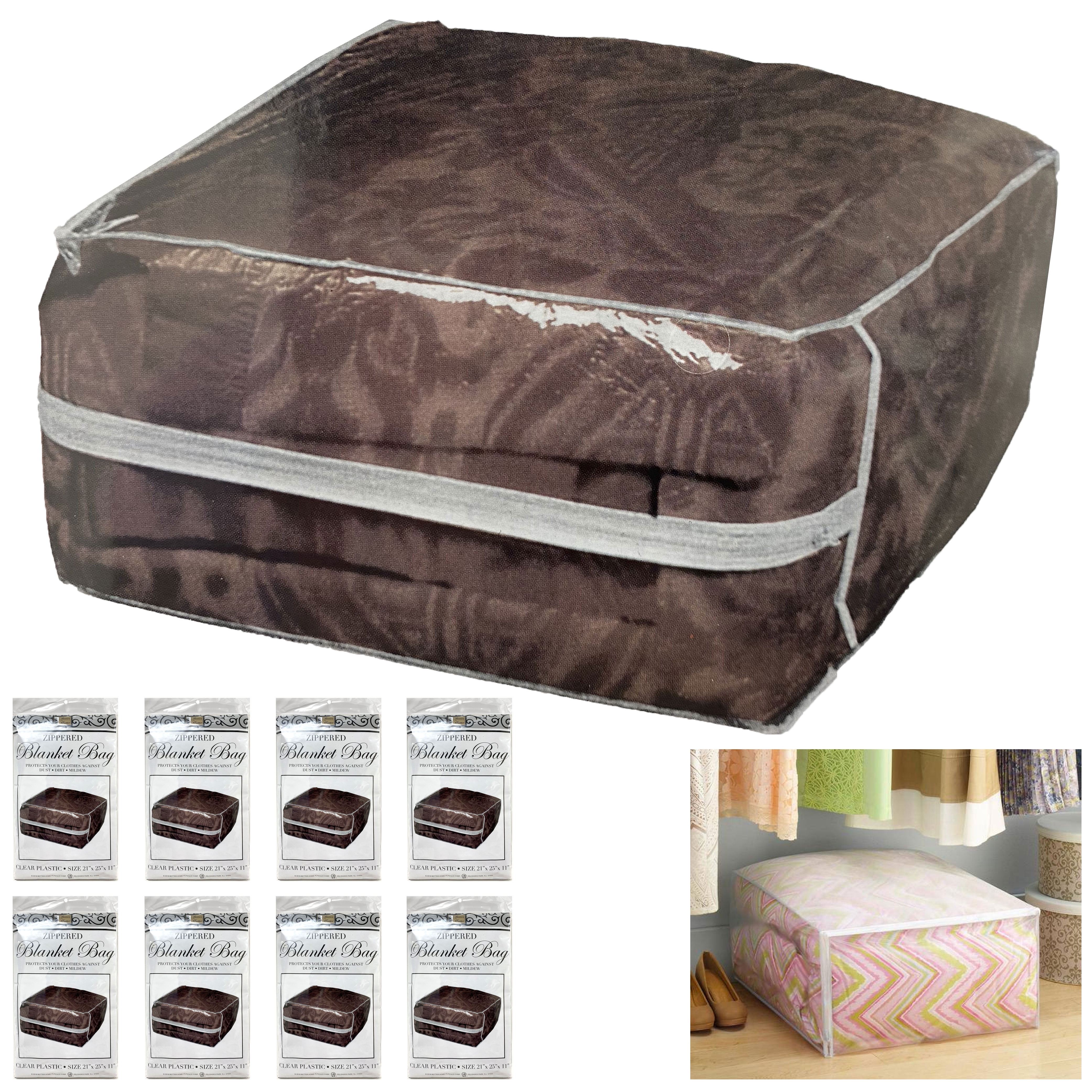 Sdjma Elk Printing Blanket Storage Bags with Sturdy Zipper, Foldable Comforter Storage Bag, Large Organizers for Blankets, Pillow, Quilts, Linen