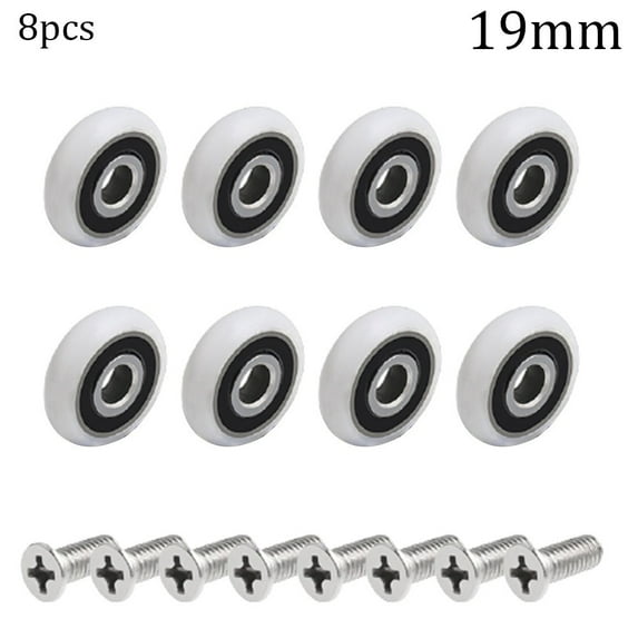 8 Pc Shower Door Roller Doors Pulley 19/23/25mm Wheel Diameter Cabin Pulley Sliding Shower Stainless Steels Accessory In Stock