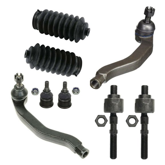 8 Pc Suspension Kit Bellow Boots Tie Rod End Lower Ball Joints