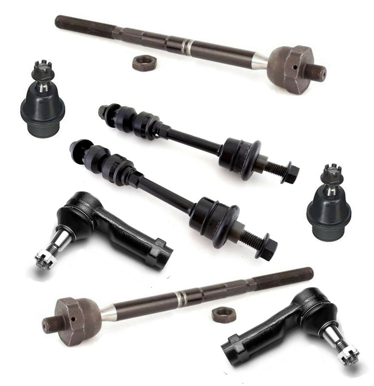 Front Upper Control Arm & Ball Joint Kit With Tie Rods & Sway Bar For 2005-2008 Ford F-150