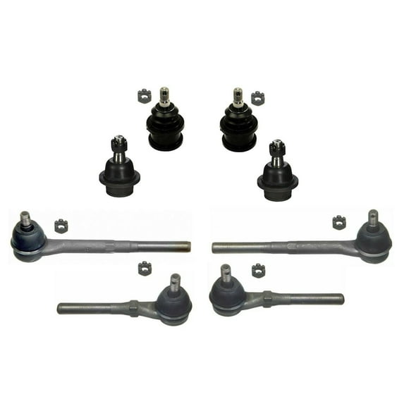 8 Pc Suspension Kit Front Outer & Inner Tie Rod Ends Upper & Lower Ball Joints Compatible with 2WD Models Fits select: 1997-2003 FORD F150, 1997-2002 FORD EXPEDITION
