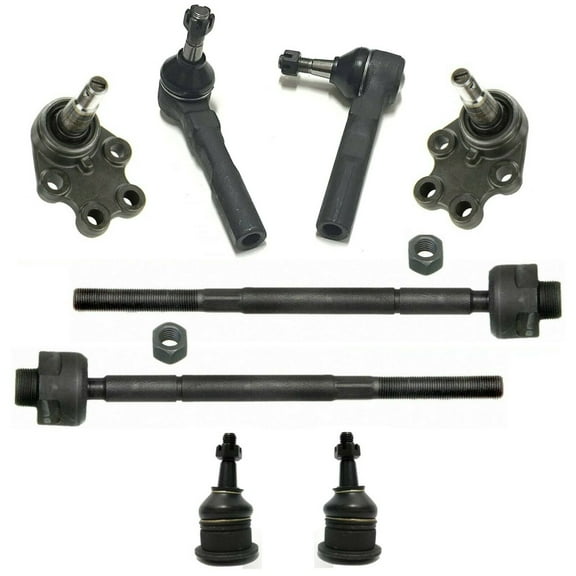 8 Pc Suspension Kit Inner & Outer Tie Rod Ends Upper & Lower Ball Joints Fits select: 1999-2007 CHEVROLET SILVERADO, 1999-2007 GMC NEW SIERRA