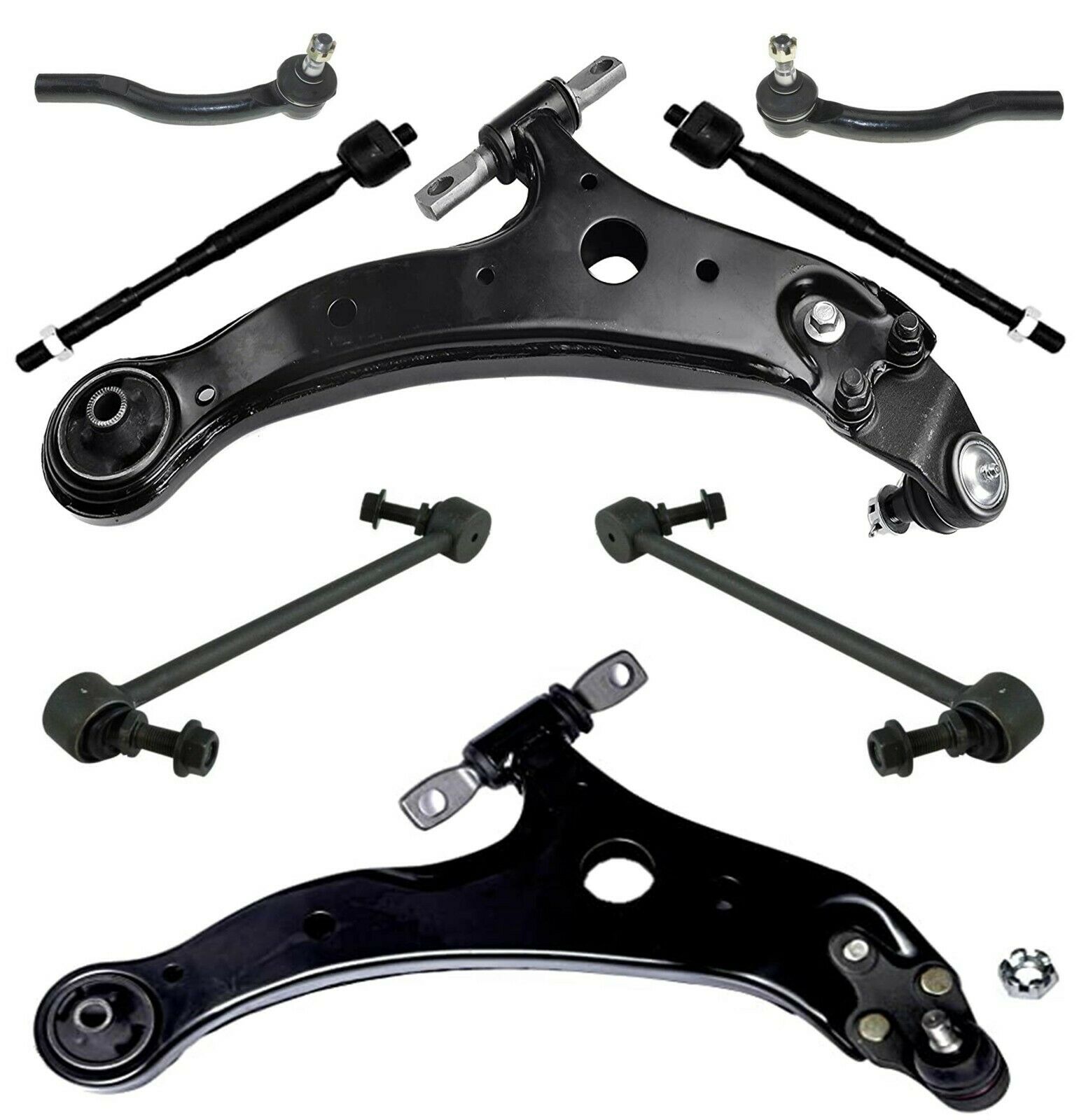 Lexus Rear Ends 8 Pc Suspension Kit Lower Control Arm & Ball Joints Tie Rod Ends, Sway ...