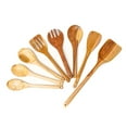 thumbnail image 1 of 8-Pc Teak Wood Cooking Utensils Set, 1 of 5