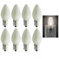 thumbnail image 1 of 8 Pc White Night Light Bulbs 4 Watt 120V 50 Lumens Candelabra Base Lamp Lighting, 1 of 6