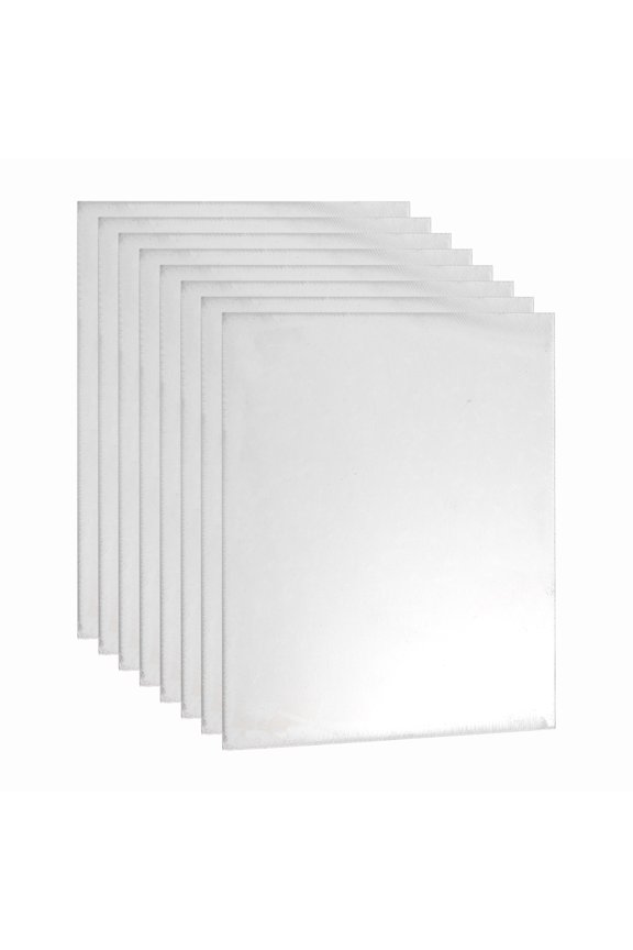 8 Pcs 1/32" Hot Rolled Steel Sheets, 4" x 2" Steel Plate Base Metal Sheet for Structural Support Construction Boards Industrial Use Machinery Manufacturing, Silver