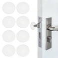 thumbnail image 1 of 8 Pcs 2 Inch Door Stoppers for Wall Protector Silicone Door Knob Bumpers White, 1 of 6