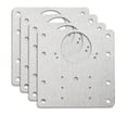 thumbnail image 1 of 8 Pcs 304 Stainless Steel Wide Board Cabinet Door Repair Fixing Plate for Cabinet Door Anklet Connection 90x50x0.7mm., 1 of 5
