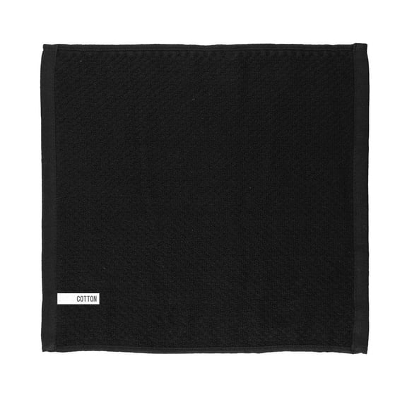 8 Pcs 30X30Cm Bar Kitchen Towels Set Tea Towel Dish Clean Cloth Absorbent Soft Black YIWEI