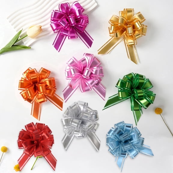 Unbranded Pull Bows Decorative for Gift Wrapping 8 Count Green 8 Count