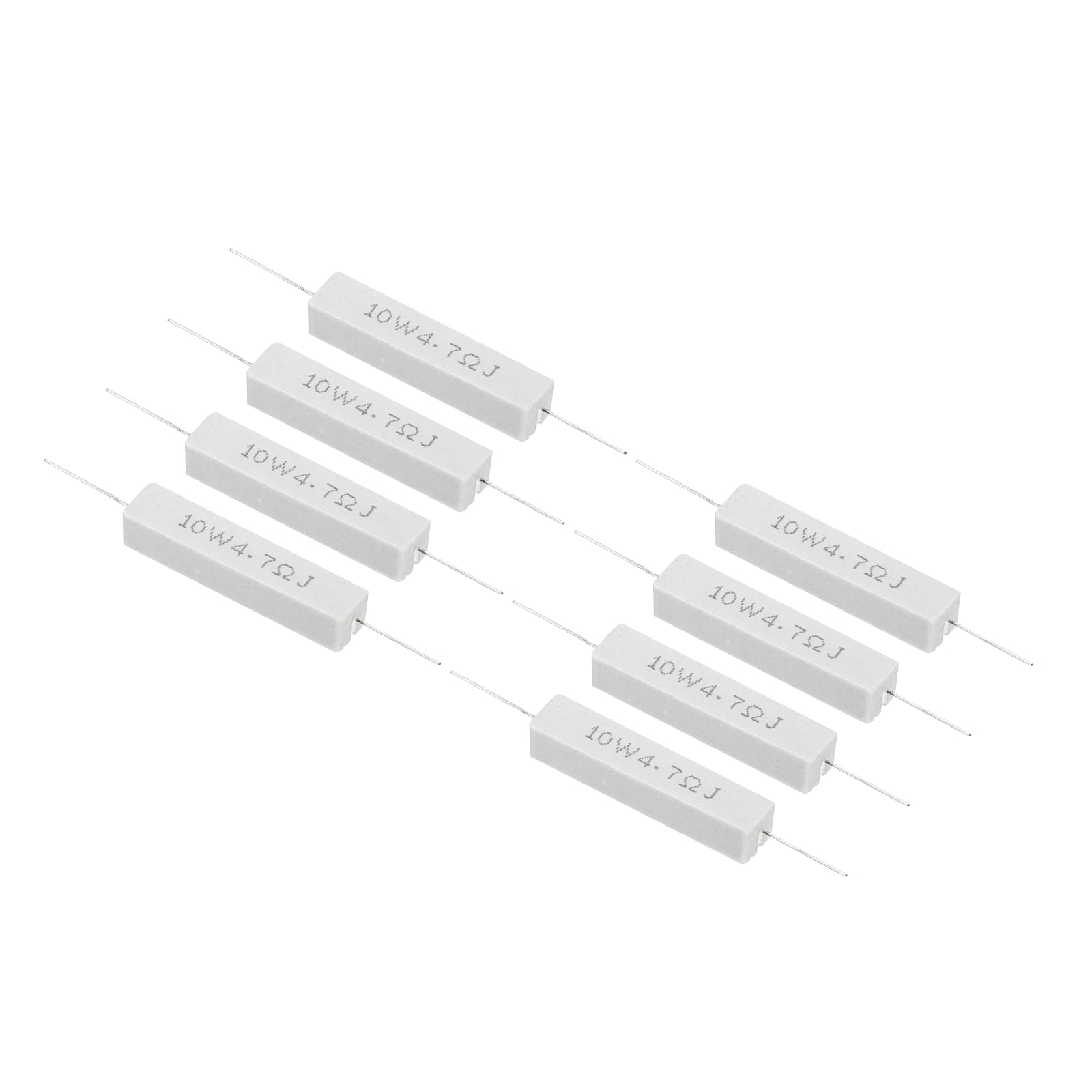 8 Pcs 4.7 Ohm Resistors, 10W Ceramic Cement Resistor Power Cement ...