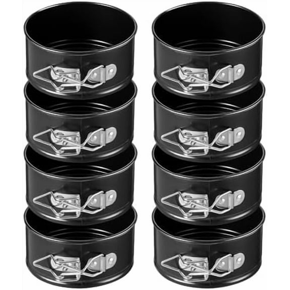 8 Pcs 4 Inch Springform Pans - Small, Leakproof Round Cake Pans with Removable Bottom, Nonstick Baking Cake Molds for Mini Cheesecake & Pizza$$Home Decor, Kitchen, & Other