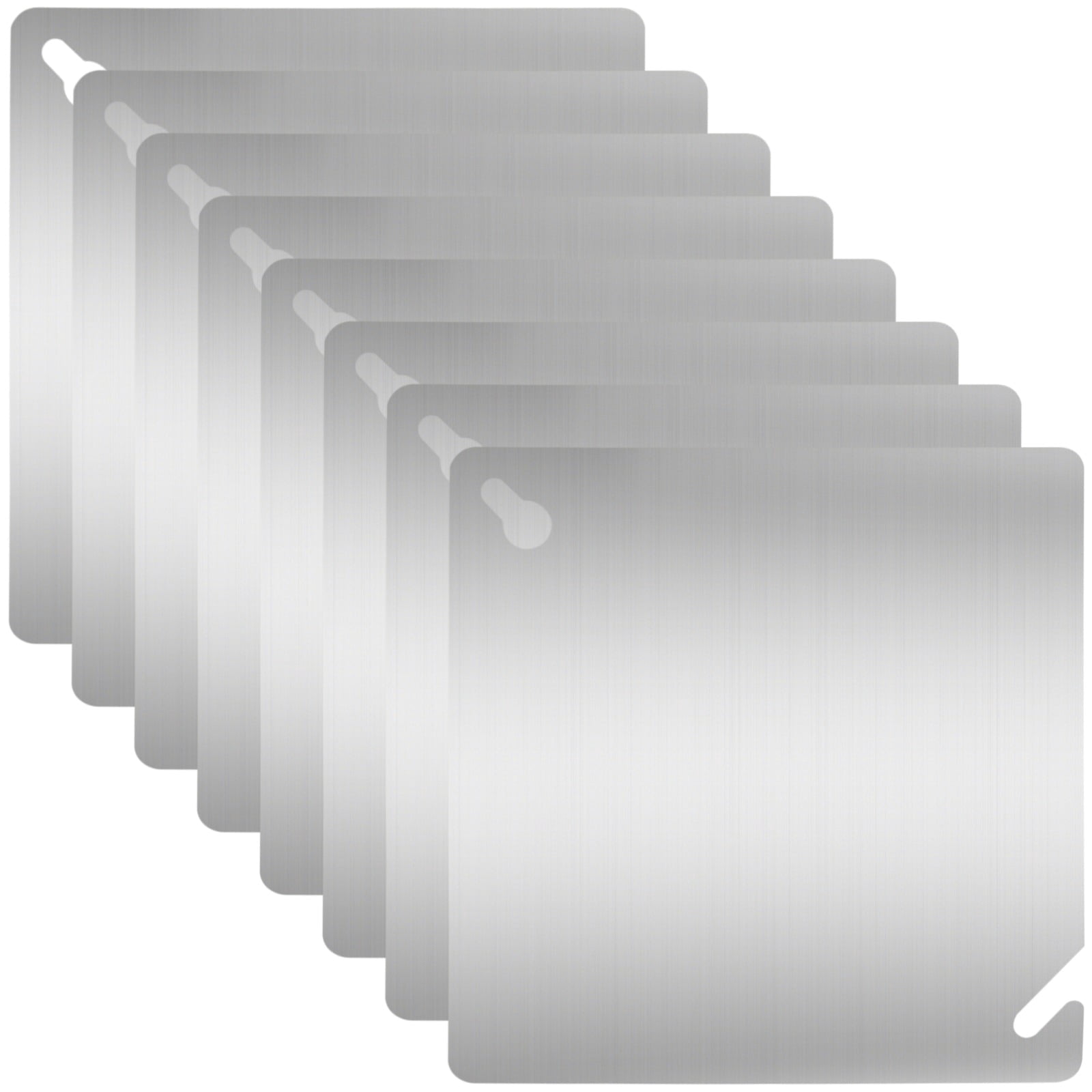 8 Pcs 4 in Square Electrical Junction Box Covers, Metal Construction