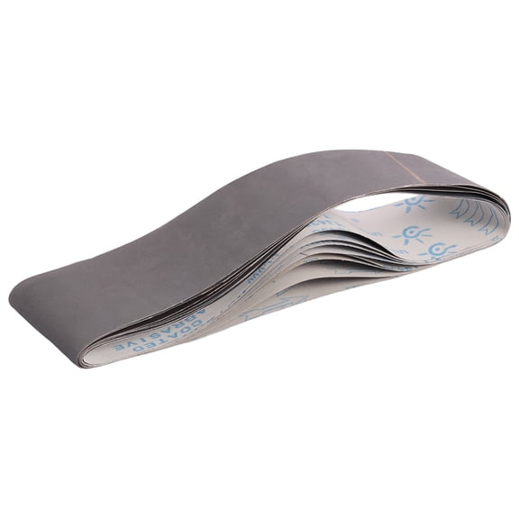 8 Pcs 4x36 Inch Silicon Carbide Sanding Belt Professional Surface Levelinggray)