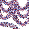thumbnail image 1 of 8 Pcs 6.56 ft Patriotic Tinsel Garland 4th of July Red White Blue Metallic Glitter Stars Garland Independence Day Memorial Day Glitter Tinsel Patriotic Decor for Memorial Day Independence Day, 1 of 6