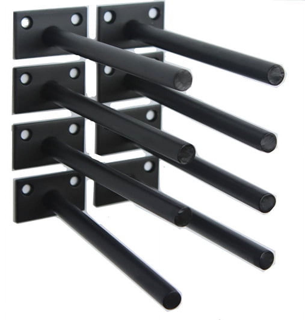 Black Shelf Bracket , 4 Pcs 3.1 ,Shelf Supports - Hidden Brackets for  Floating Wood Shelves - Concealed Blind Shelf Support – Screws and Wall  Plugs Included - Yahoo Shopping