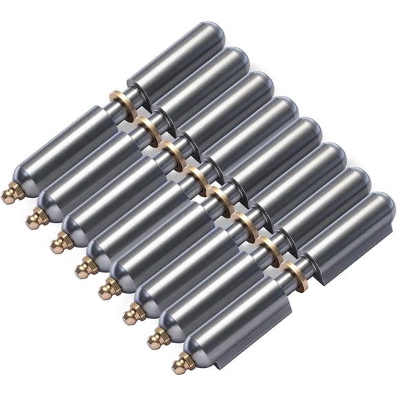 8 Pcs 6 Inch BBQ Smoker Bullet Weld on Hinges, Heavy Duty Weldable Carbon Steel Barrel Hinges for BBQ Smokers, Gates, Automotive Tailgates, Swing Door Trailer Ramp